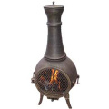 Ferro Fundido Castanho Alumínio Chiminea (FSL019) Fogueira